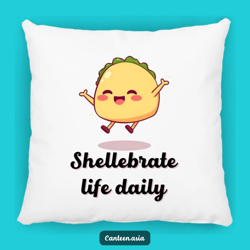 Funny Taco Jump Pillow - Comfy and Hilarious Couch Accent Pillow