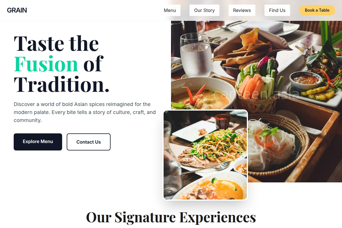Grain Asian Fusion Food