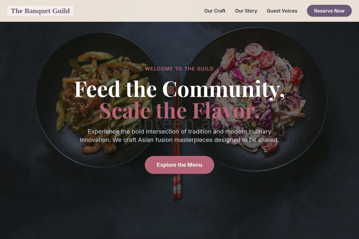 Local Asian Fusion Food