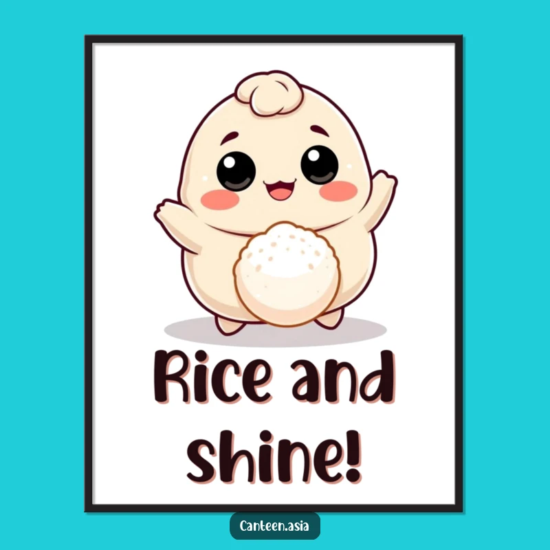 Funny Dumpling Rice Ball Digital Art: Instant Hilarious & Cheerful Download