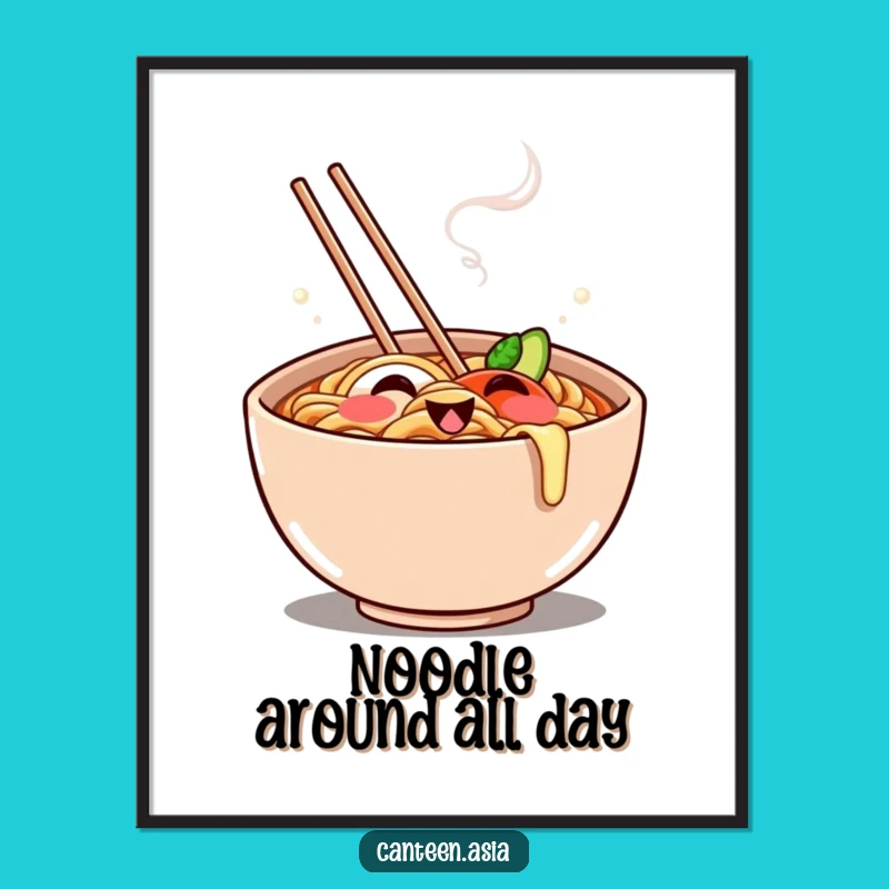 Funny Ramen Grin Digital Art - Decorate with Delicious Humor & This Funny Gift