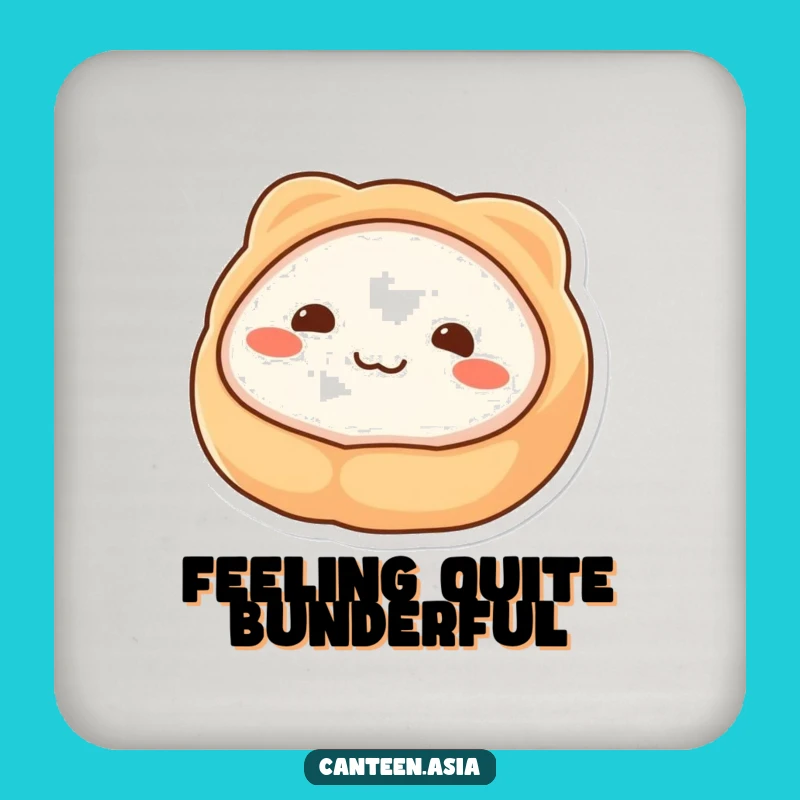 Funny Dim Sum Smile Drink Coaster - Protect Surfaces with Cute Funny Style