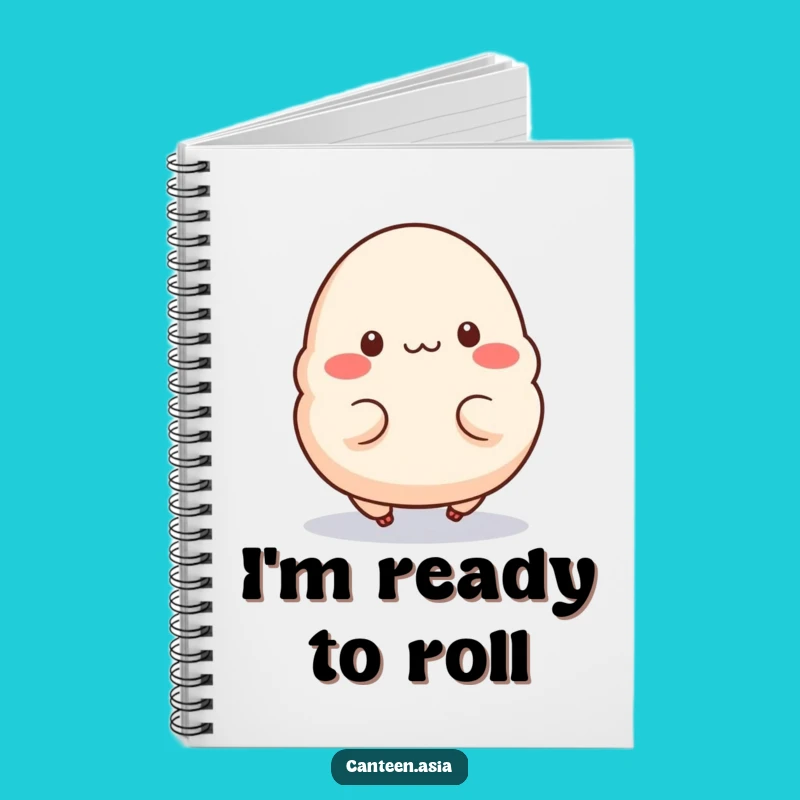 Funny Dumpling Hop Notebook - Jot Down Ideas with This Energetic Funny Gift