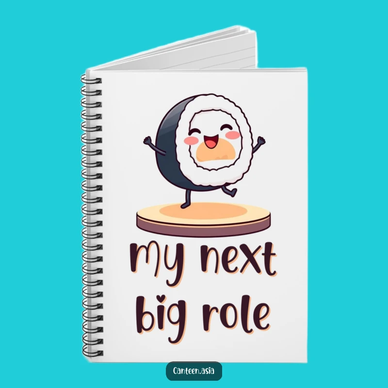 Funny Sushi Roll Notebook: Dancing Stage Journal, Perfect for Notes & Funny Gift